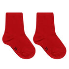 Baby Boys Red, Navy Blue & Ivory Socks (3 Pack), 2, hi-res